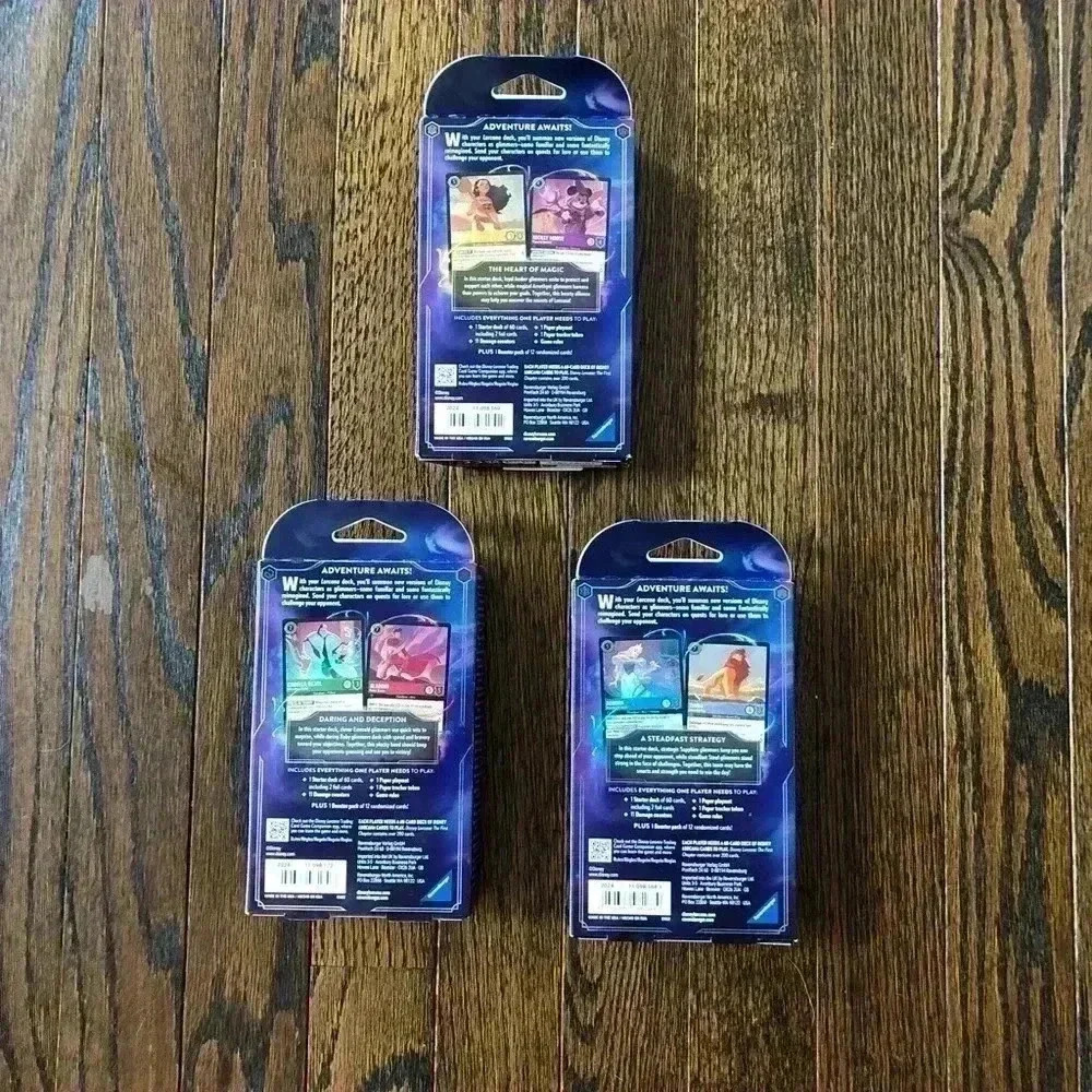 Ravensburger x Disney Lorcana 3-Pack 1st Chapter Starter Decks - Complete Series - Picture 4 of 4